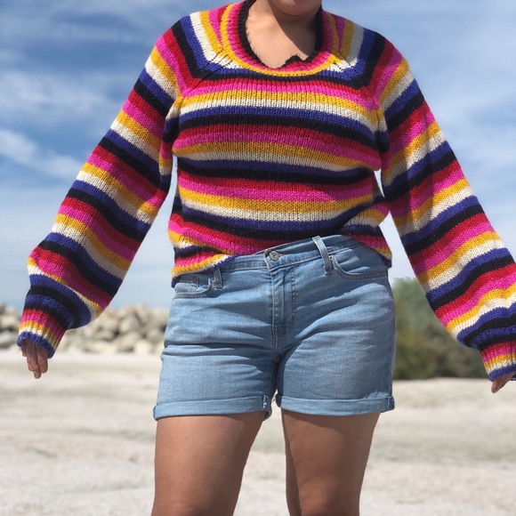 Cloud Chaser Striped multi color Sweater - Picture 2 of 8